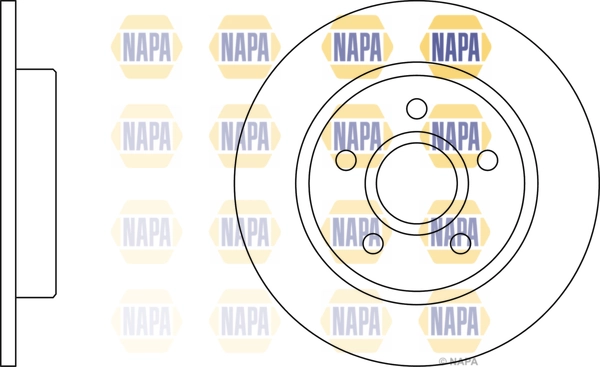 NAPA féktárcsa - NBD5206 - TothCarparts