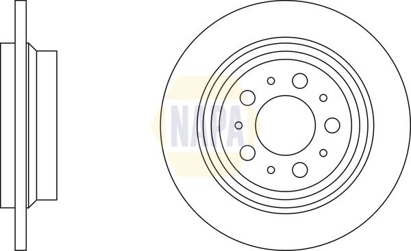 NAPA féktárcsa - NBD5358 - TothCarparts