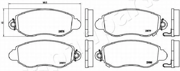 PEMEBLA fékbetétkészlet, tárcsafék - JAPPA-0323AF - TothCarparts