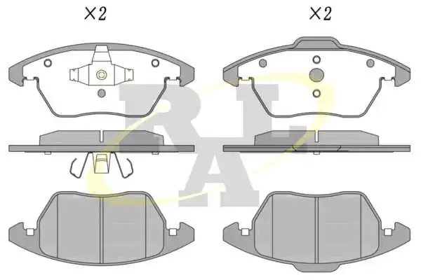 RAL-SA fékbetétkészlet, tárcsafék - RF1248 - TothCarparts