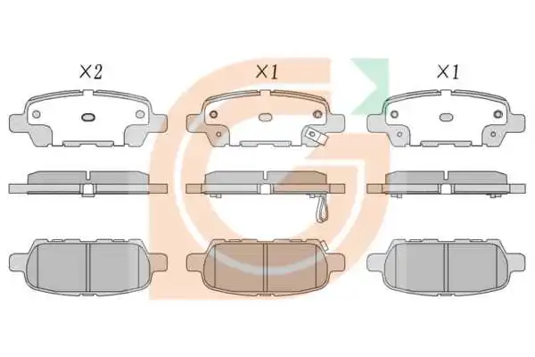GAMA-SA fékbetétkészlet, tárcsafék - GA20231 - TothCarparts