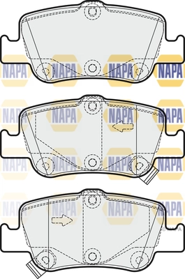 NAPA fékbetétkészlet, tárcsafék - NBP1296 - TothCarparts