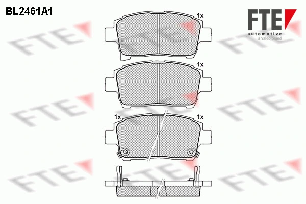 FTE fékbetétkészlet, tárcsafék - 9010747 - TothCarparts