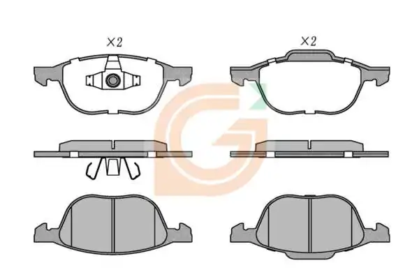 GAMA-SA fékbetétkészlet, tárcsafék - GA10475 - TothCarparts