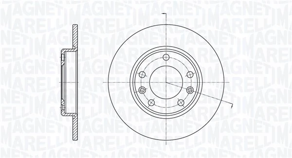 MAGNETI MARELLI féktárcsa - 361302040704 - TothCarparts