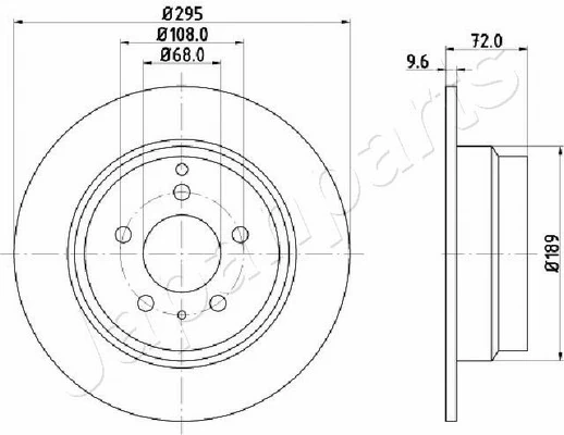 PEMEBLA féktárcsa - JAPDP-0319 - TothCarparts