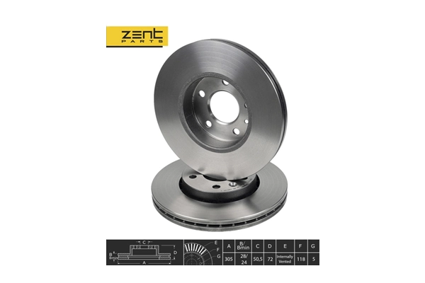 ZentParts féktárcsa - Z06174 - TothCarparts