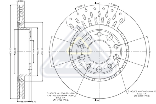 National féktárcsa - NBD2189 - TothCarparts