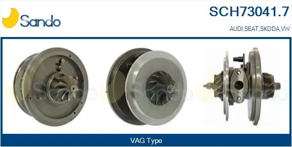 SANDO Törzscsoport, turbótöltő - SCH73041.7 - TothCarparts