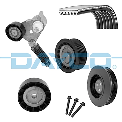 DAYCO hosszbordás szíj készlet - KPV739 - TothCarparts