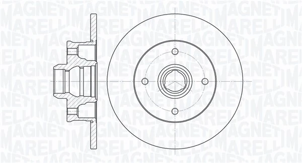 MAGNETI MARELLI féktárcsa - 361302040815 - TothCarparts