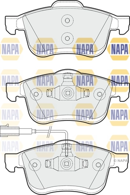 NAPA fékbetétkészlet, tárcsafék - NBP1380 - TothCarparts