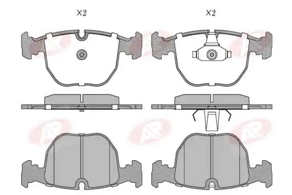 AP-SA fékbetétkészlet, tárcsafék - 5AP771 - TothCarparts