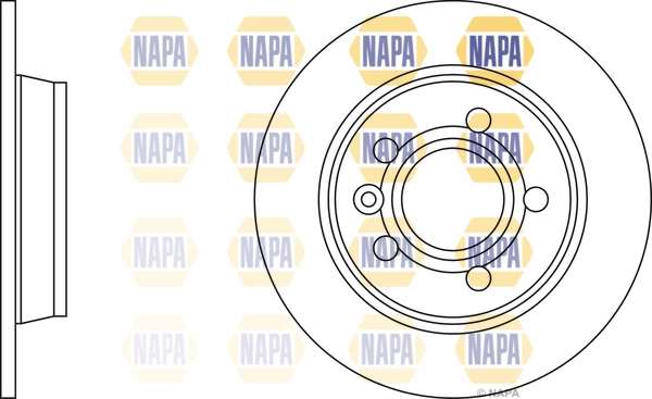 NAPA féktárcsa - NBD5091 - TothCarparts