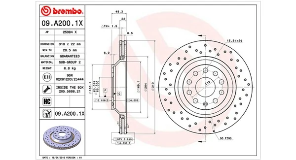 MAGNETI MARELLI féktárcsa - 360406140002 - TothCarparts