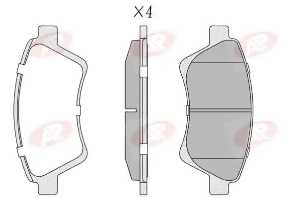AP-SA fékbetétkészlet, tárcsafék - 5AP911 - TothCarparts