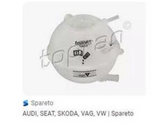 ZPY kiegyenlítőtartály, hűtőfolyadék - 1C0121407E - TothCarparts