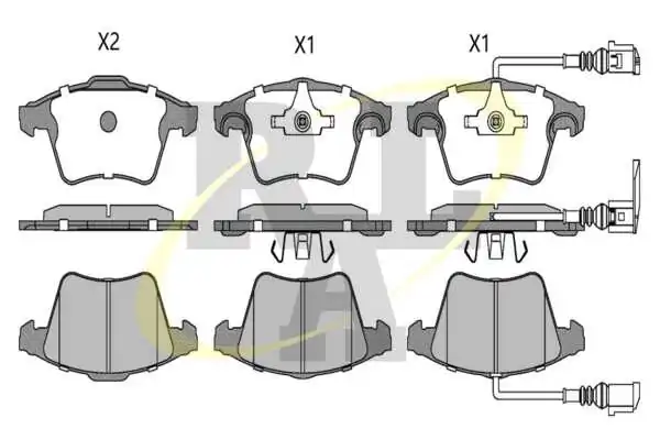 RAL-SA fékbetétkészlet, tárcsafék - RF1205 - TothCarparts