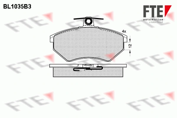 FTE fékbetétkészlet, tárcsafék - 9010016 - TothCarparts