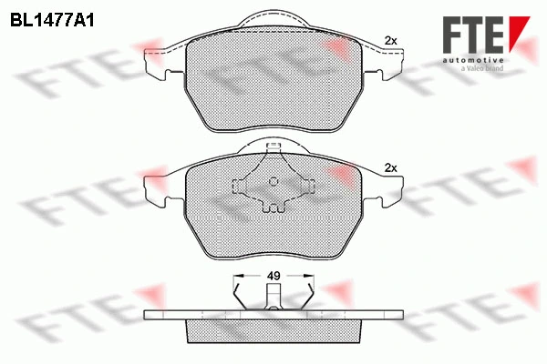 FTE fékbetétkészlet, tárcsafék - 9010207 - TothCarparts
