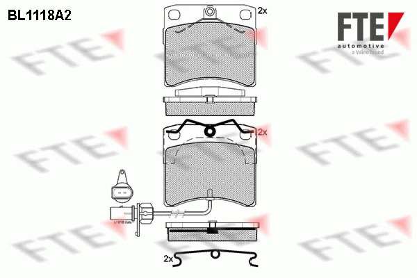 FTE fékbetétkészlet, tárcsafék - 9010032 - TothCarparts