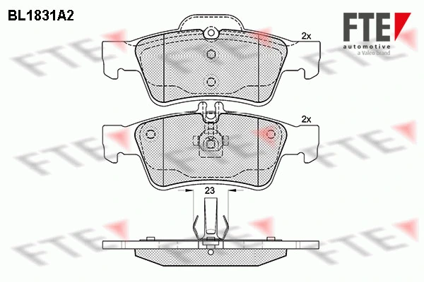 FTE fékbetétkészlet, tárcsafék - 9010410 - TothCarparts