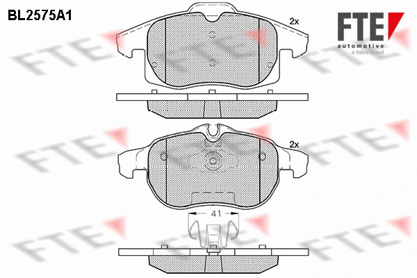 FTE fékbetétkészlet, tárcsafék - 9010826 - TothCarparts