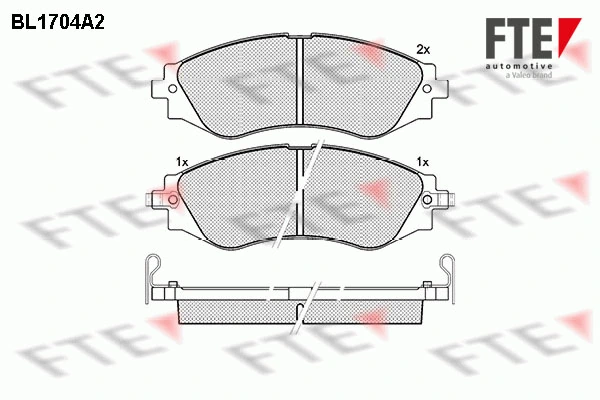 FTE fékbetétkészlet, tárcsafék - 9010309 - TothCarparts