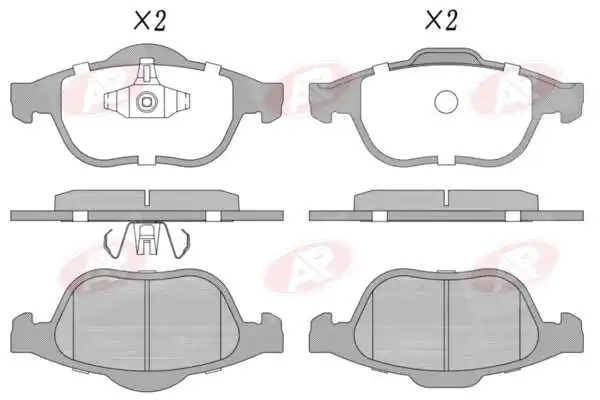 AP-SA fékbetétkészlet, tárcsafék - 5AP1678 - TothCarparts