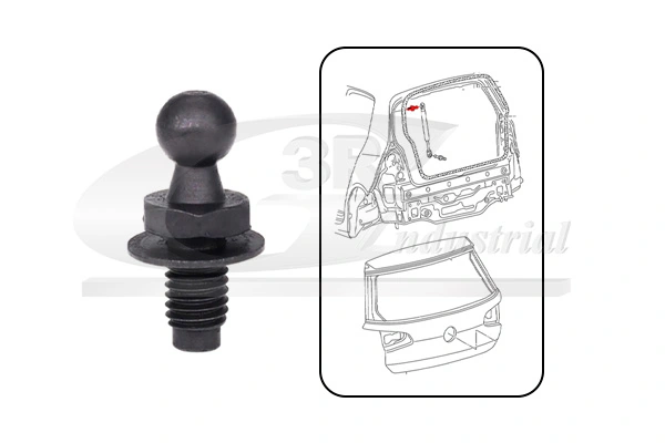 3RG Hátsó ajtó zár - 79700 - TothCarparts