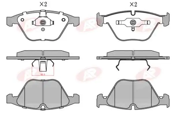 AP-SA fékbetétkészlet, tárcsafék - 5AP1193 - TothCarparts