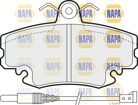 NAPA fékbetétkészlet, tárcsafék - NBP1559 - TothCarparts