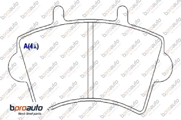 BPROAUTO fékbetétkészlet, tárcsafék - 1BP30958AA - TothCarparts