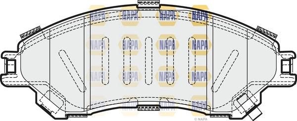 NAPA fékbetétkészlet, tárcsafék - NBP1423 - TothCarparts