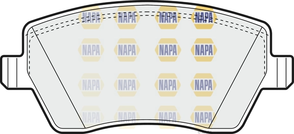 NAPA fékbetétkészlet, tárcsafék - NBP1001 - TothCarparts