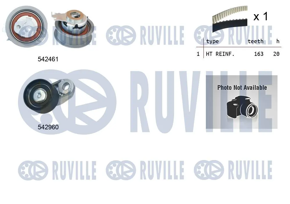 RUVILLE Fogasszíjkészlet - 550509 - TothCarparts
