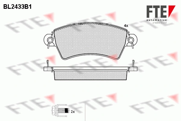 FTE fékbetétkészlet, tárcsafék - 9010733 - TothCarparts