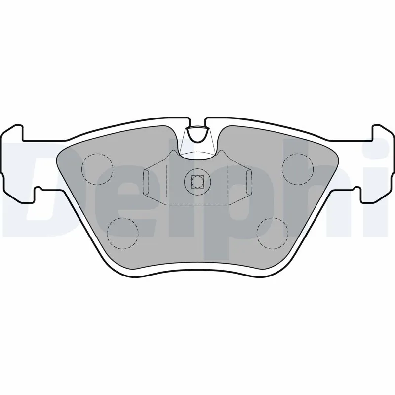 DELPHI fékbetétkészlet, tárcsafék - LP1843-18B1 - TothCarparts