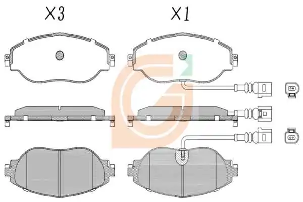 GAMA-SA fékbetétkészlet, tárcsafék - GA10023 - TothCarparts