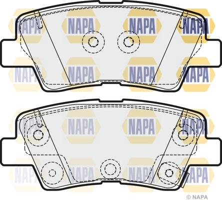 NAPA fékbetétkészlet, tárcsafék - NBP1688 - TothCarparts