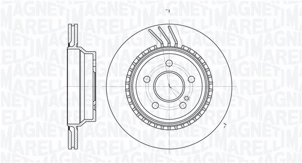 MAGNETI MARELLI féktárcsa - 361302040812 - TothCarparts