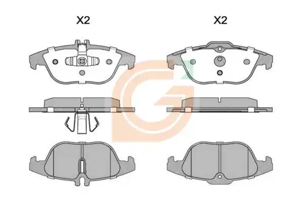 GAMA-SA fékbetétkészlet, tárcsafék - GA20515 - TothCarparts