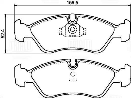 TRIALLI fékbetétkészlet, tárcsafék - PF 051202CR - TothCarparts