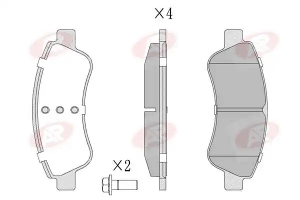 AP-SA fékbetétkészlet, tárcsafék - 5AP802 - TothCarparts