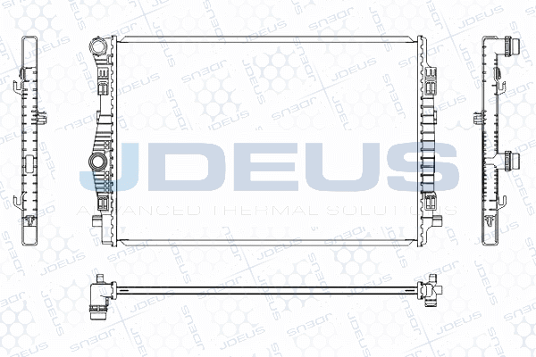 JDEUS hűtő, motorhűtés - M-0300620 - TothCarparts