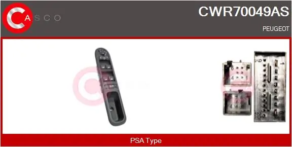 CASCO kapcsoló, ablakemelő - CWR70049AS - TothCarparts