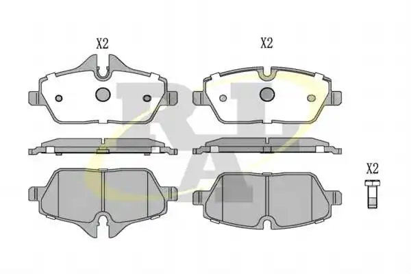 RAL-SA fékbetétkészlet, tárcsafék - RF1241 - TothCarparts