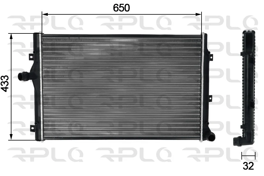 RPL QUALITY hűtő, motorhűtés - APRAVW5011 - TothCarparts