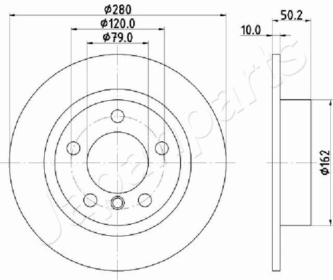 PEMEBLA féktárcsa - JAPDP-0134 - TothCarparts