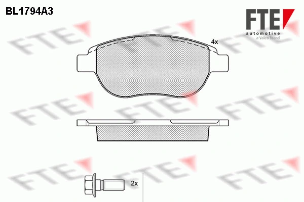 FTE fékbetétkészlet, tárcsafék - 9010364 - TothCarparts